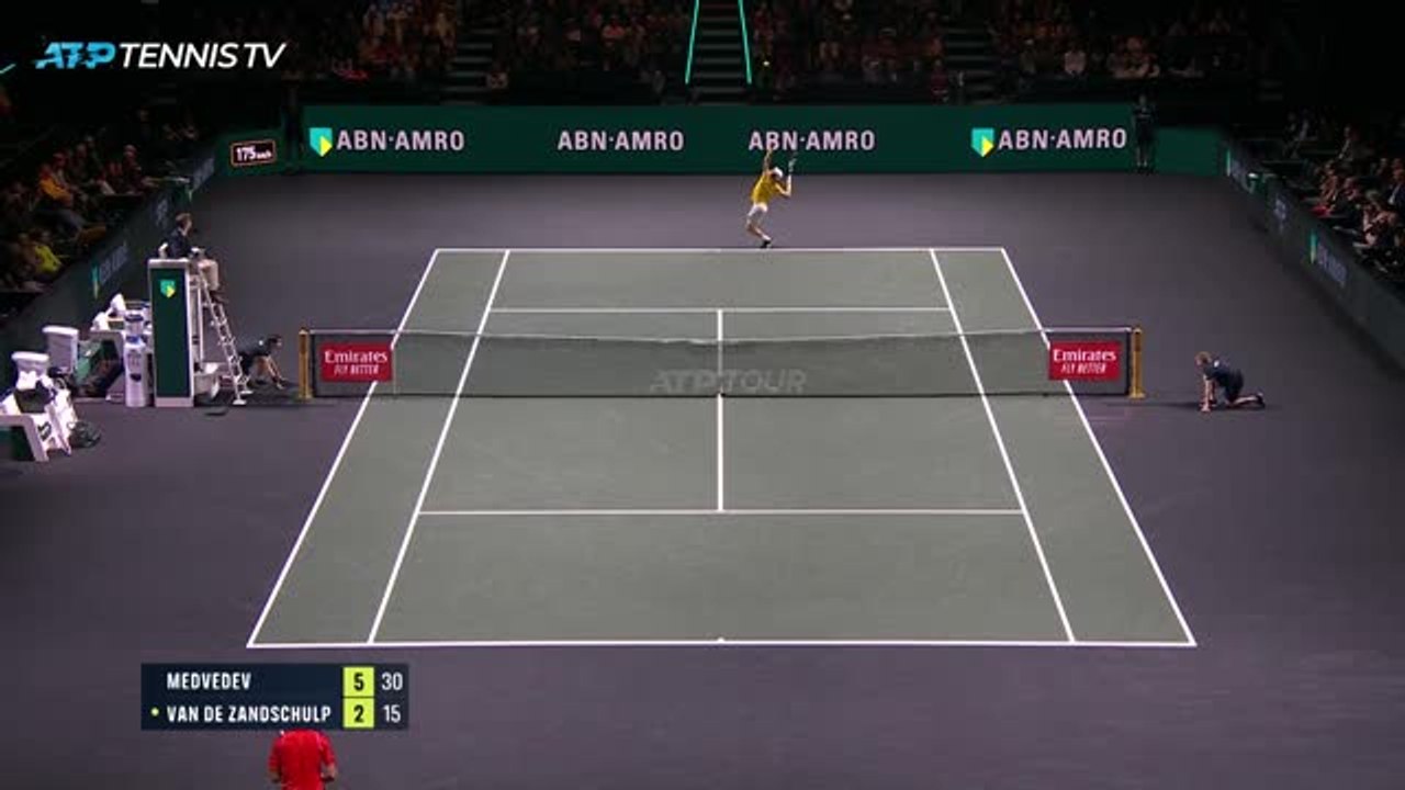 Highlights: medvedev im rotterdam-viertelfinale