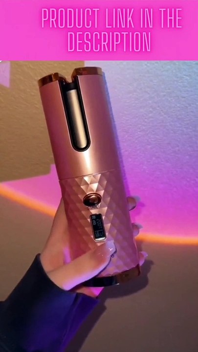 Hair Automatic Hair Curler Wireless Curling Iron. Link in description.