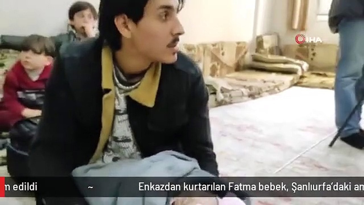 Enkazdan kurtarılan Fatma bebek, Şanlıurfa'daki amcasına teslim edildi