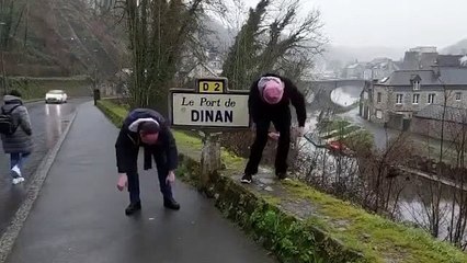 Baptiste Le Vrai danse à Dinan avec David Robert