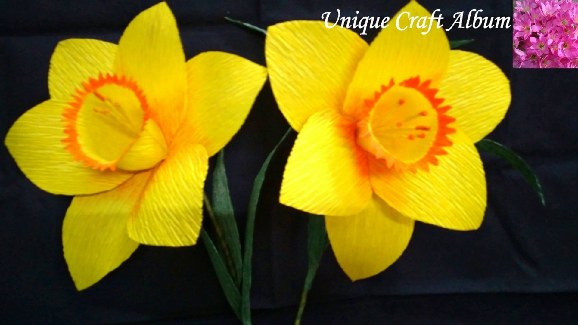 How to Make Crepe Paper Daffodils