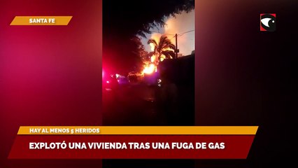Explotó una vivienda tras una fuga de gas