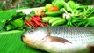 #BrokenHeart Sorry I Can't Cook Well - Use Salt Roasted Fish Eating With Chili Sauce In Jungle