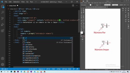 Determinar si un número es par o impar en JavaScript