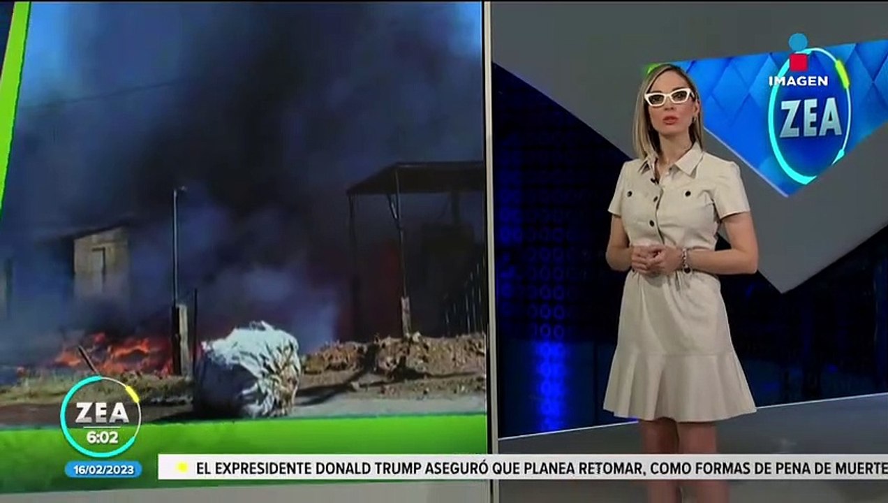 Incendio consume recicladora en el municipio de Ramos Arizpe, Coahuila