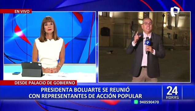 Acción Popular recomienda a Dina Boluarte renunciar si el Congreso no aprueba adelanto de elecciones