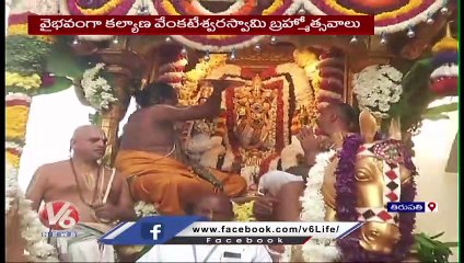 Grandly Celebrated Kalyana Venkateswara Swamy Bramhochavalu In Tirupati _ V6 News