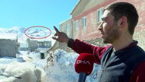 Deprem Malatya'daki dağı ikiye ayırdı, köy halkı tedirgin: İçinden alev topu çıktı