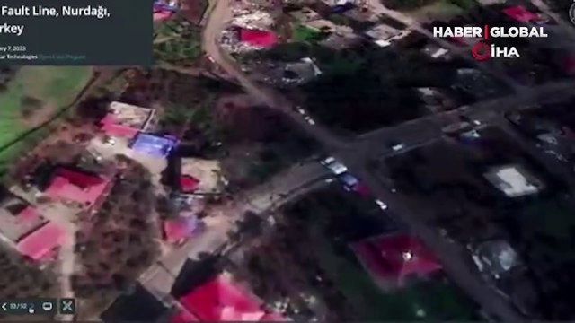 Japon bilim adamı Türkiye'yi vuran depremin fay hattının uydu görüntülerini paylaştı