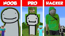Minecraft NOOB vs PRO vs HACKER DREAM STATUE HOUSE BUILD CHALLENGE in Minecraft  Animation