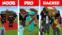 Minecraft NOOB vs PRO vs HACKER COFFIN DANCE HOUSE BUILD CHALLENGE in Minecraft  Animation