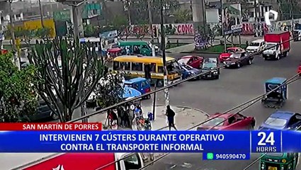SMP: intervienen siete cústers durante operativo contra el transporte informal