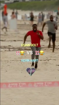 Kevin Hart face à Usain Bolt sur 100m... enfin presque