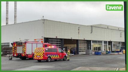 Fuite d'ammoniaque chez Materne à Floreffe