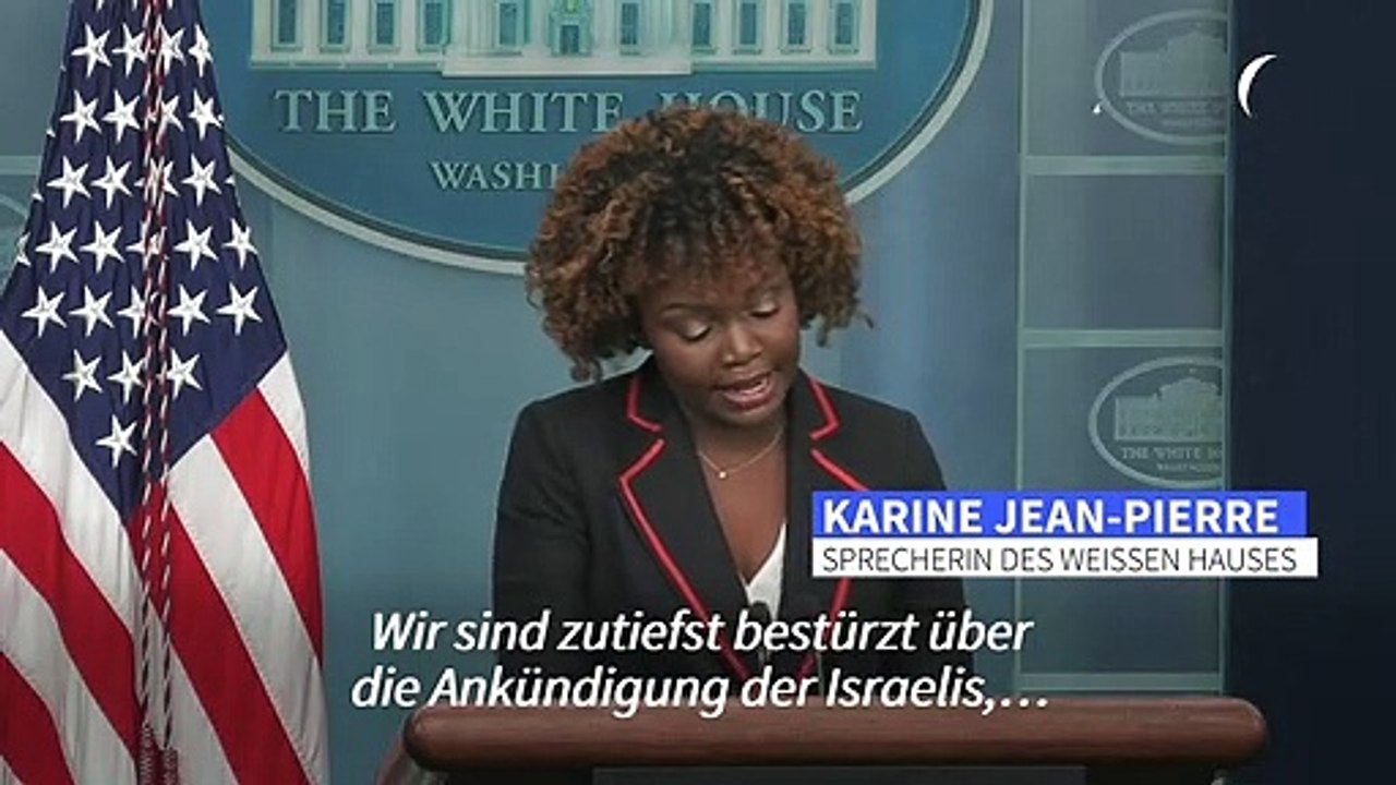 USA bekräftigen "entschiedene Ablehnung" von Israels Siedlungsplänen