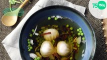 Bouillon aux champignons noirs et Hacao