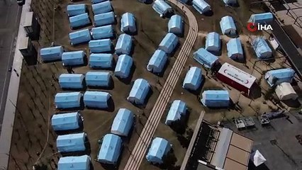 Diyarbakır'da kurulan çadır kentte yaşam devam ediyor