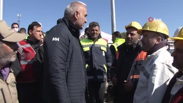 Bakan Ersoy, Hatay'da depremden zarar gören tarihi ve kültürel yapıları inceledi Açıklaması