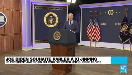 Biden veut parler à Xi du ballon chinois et dit ne pas chercher de "Guerre froide"