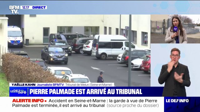 Pierre Palmade est déféré, il est arrivé au tribunal de Melun