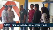 Detik-detik 3 Sepeda Motor Hilang dari Parkiran Hotel