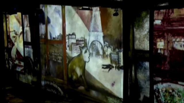Una mostra immersiva rende animate le opere di Chagall