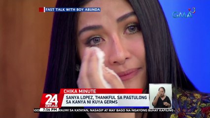 Sanya, naluha nang balikan ang tampo raw noon sa ama; sana raw nakita nito ang kanyang success | 24 Oras