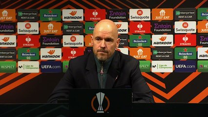Erik ten Hag post-Barcelona and pre-Leicester press conference