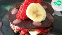 Craquant fraises-banane au chocolat