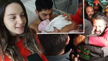 261 saat sonra kurtarılan Mustafa Avcı, eşi ve bebeğiyle buluştu