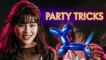 Hoyeon Twists Balloon Animals | Vanity Fair Party Tricks