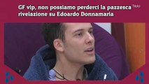 GF vip, non possiamo perderci la pazzesca rivelazione su Edoardo Donnamaria