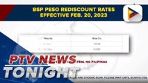 BSP to implement higher rates on peso rediscount facilities effective Feb. 20