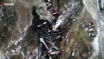 Another Norfolk Southern Train Carrying Hazardous Chemical Derails in Michigan