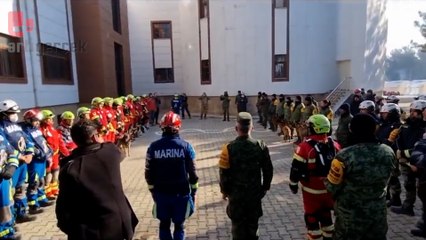 Arama kurtarma köpeği Proteo için ülkesinde askeri tören düzenlendi