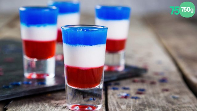 Verrine du 14 juillet façon panna cotta