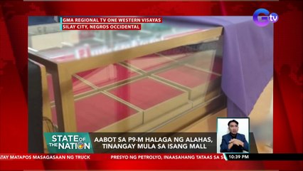 Aabot sa P9-M halaga ng alahas, tinangay mula sa isang mall | SONA