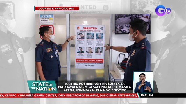 Wanted posters ng 6 na suspek sa pagkawala ng mga sabungero sa Manila Arena, ipinakakalat na ng PNP-CIDG | SONA