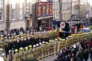 Service of Celebration and Thanksgiving for the life of firefighter Barry Martin at St Giles Cathedral, Edinburgh