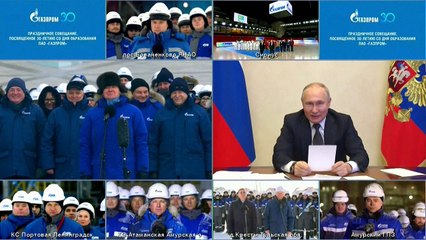 Putin acusa a Occidente de "obstaculizar el desarrollo" de Gazprom