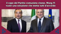 il capo del Partito comunista cinese, Wang Yi vuole una soluzione che metta tutti d'accordo