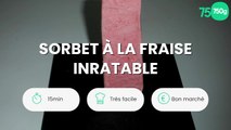 Sorbet à la fraise inratable