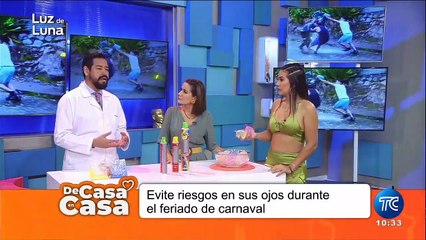 Ciertas actividades del carnaval pueden afectar nuestra piel y ojos