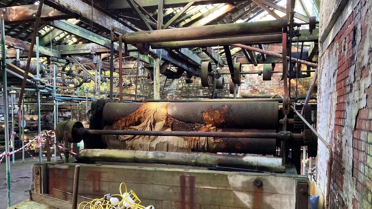 Inside derelict Tone Works complex