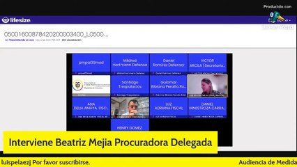 Continuación de audiencia de solicitud de medida de aseguramiento sec educación de Medellín
