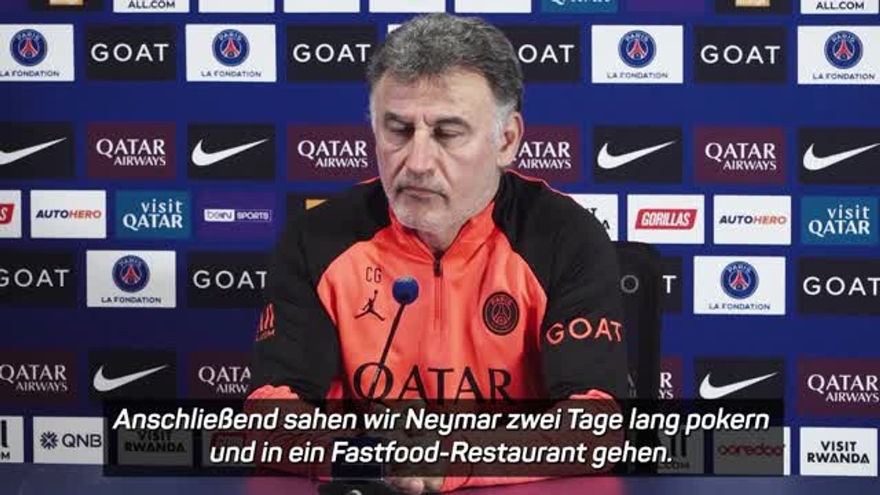 Das sagt Galtier zu Neymars Poker-Abenden