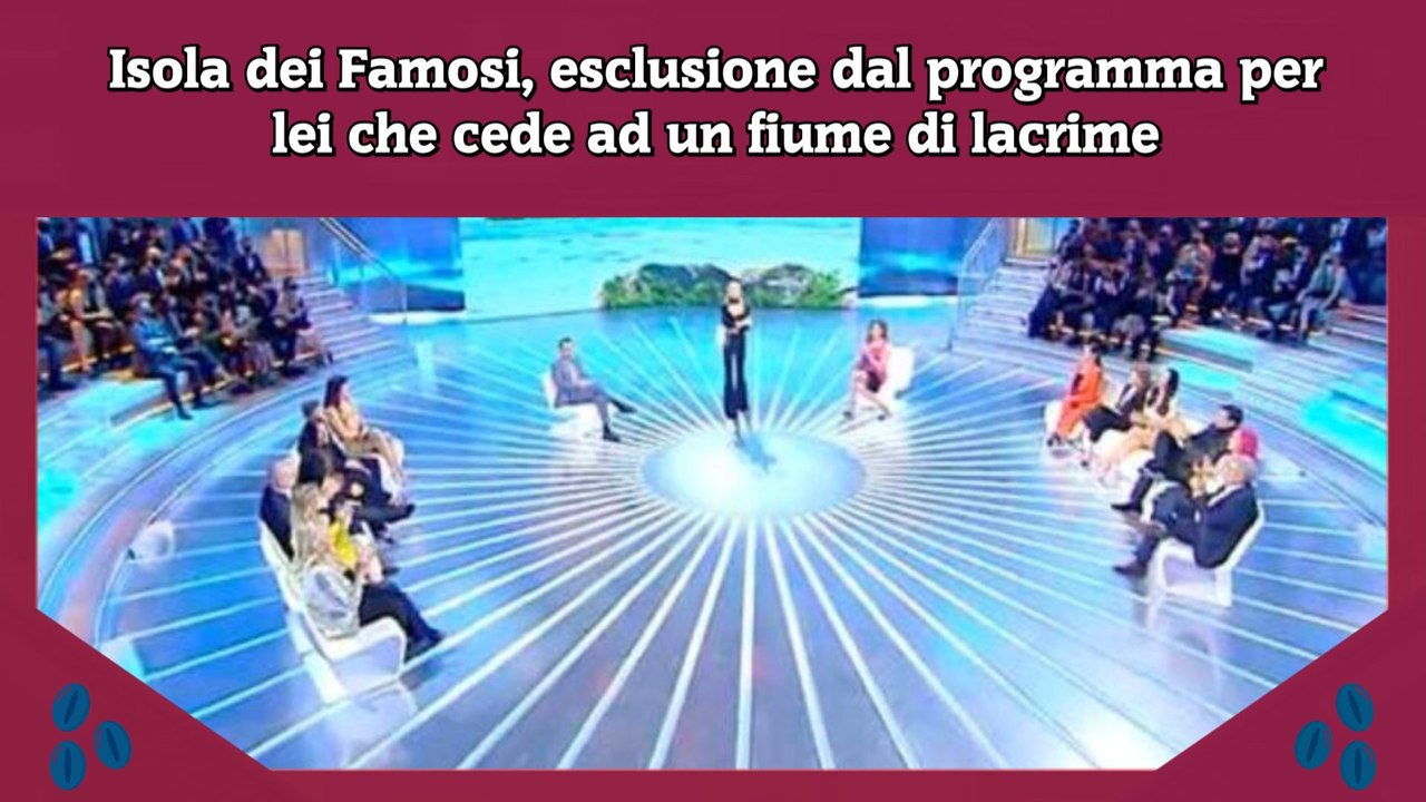 Isola dei Famosi, esclusione dal programma per lei che cede ad un fiume di lacrime