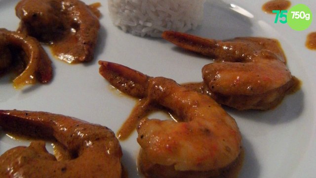 Curry de crevettes au lait de coco et ses épices