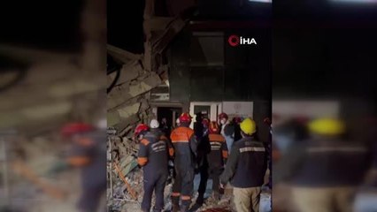 Arama kurtarma çalışmaları sırasında aniden çıkan güvercin, paniğe neden oldu