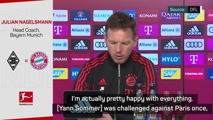 Gladbach will be a 'special game' for Sommer - Nagelsmann